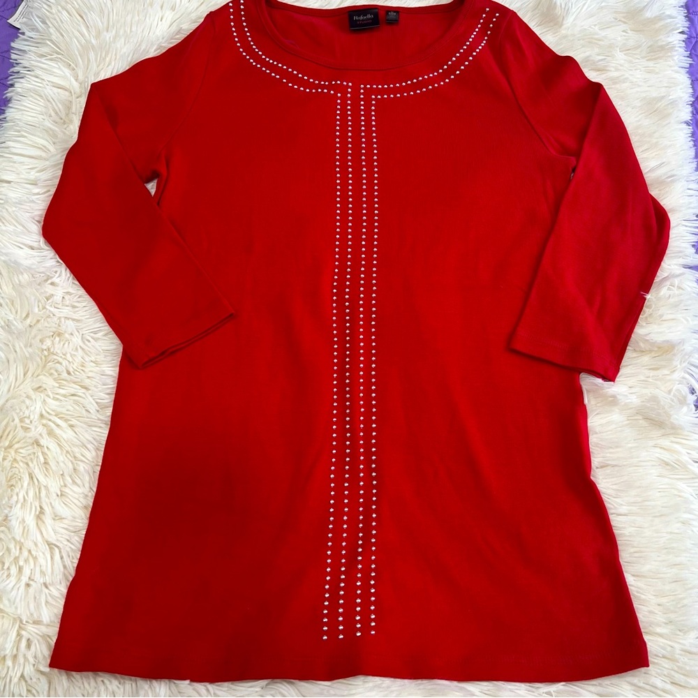 Rafaella‎ studio women’s studded blouse size S